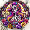 Mexican Sugar Skull Metal Tin Sign Day of the Dead Wall Art Home Bar Cafe Decor