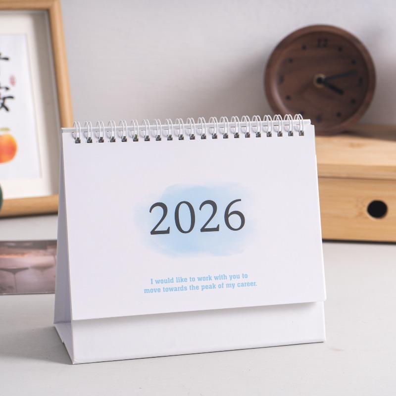 2026 Cute Aesthetic Desk Calendar - Motivational Tracker W/ Stickers, Memo Pad | Plantable Gift Idea