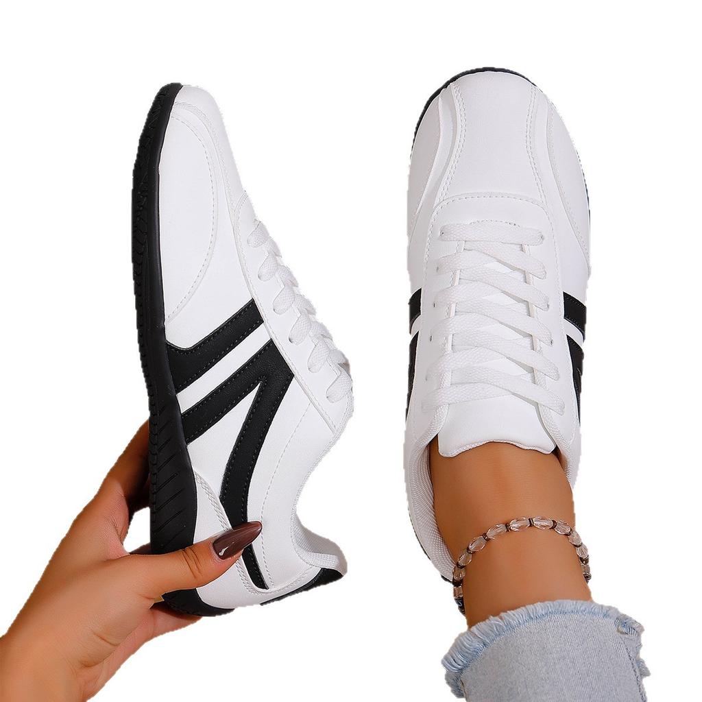 Women's new casual sports shoes.2025 foreign trade large size front lace-up casual board shoes.autumn and winter women's shoes