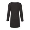 Women's Autumn And Winter Fashionable Casual Solid Color V-neck Waist Long Sleeve Dress