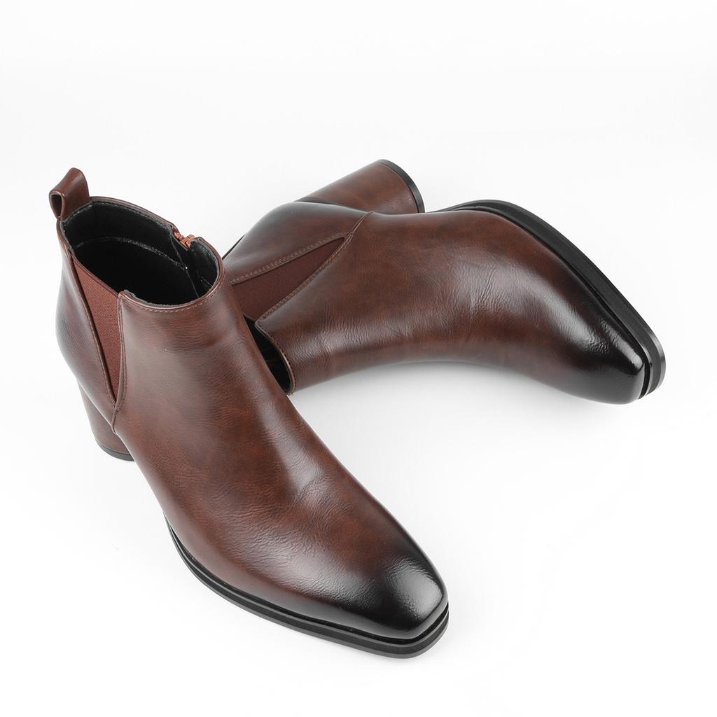 Ghete Chelsea pentru bărbați Toc înalt Elastic Modă