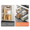Carbon Steel Sliding Drawer Rack Pull Out Under Sink Storage Drawer Spice Box Storage Rack  Kitchen