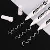 White Waterproof Oil-Based Marker Pen - Fade-Resistant, Non-Erasable, Thick Tip, Large Size, Fast Shipping