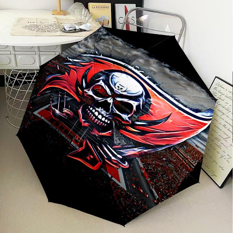 Tampa Bay Buccaneers Logo Umbrella Folding umbrella, automatic umbrella 8-Frame for Travel, camping Use Gift for Halloween Christmas