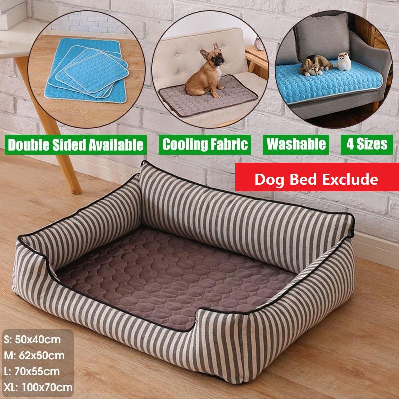 Buy (Double Sided Available,Washable) Pet Soft Summer Cooling Mats Blanket Dogs Cats Ice Silk