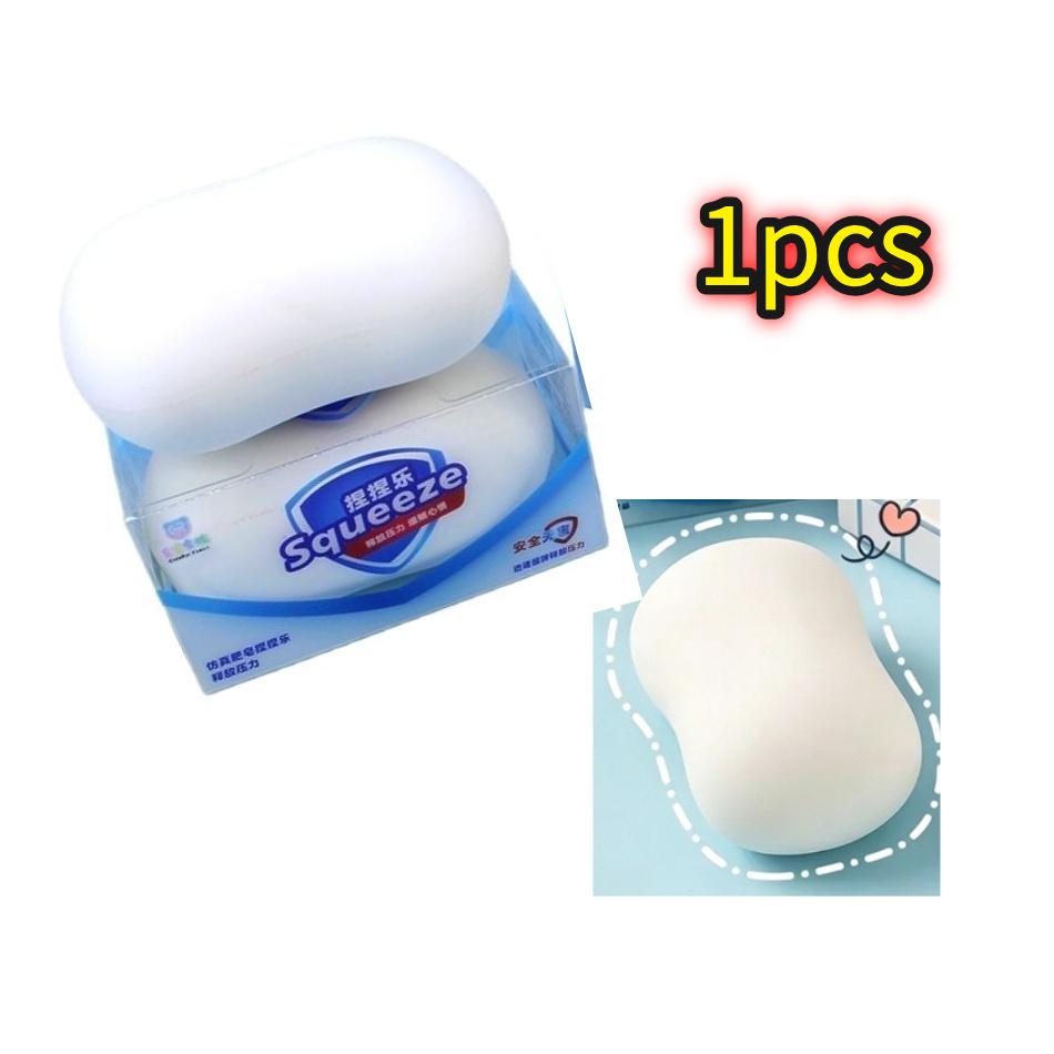 Squishy Soap Party Favors Gifts Simulated Soap Anti-Stress Fidget Toy Squishy Soap Desktop Accessiories Birthday Party Gifts