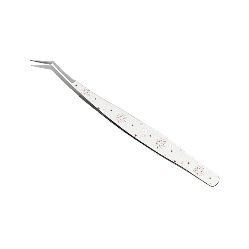 High Precision Curved Stickers Tweezers Lashes Extension Tweezer Miniature Scene Stickers