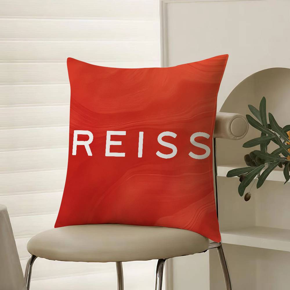 Einfacher Exquisiter London Style Druck Reiss-A Kissenbezug Komfort Sofa Bett Seidig elegant Verdeckter Reißverschluss Dekorative Kissenhülle