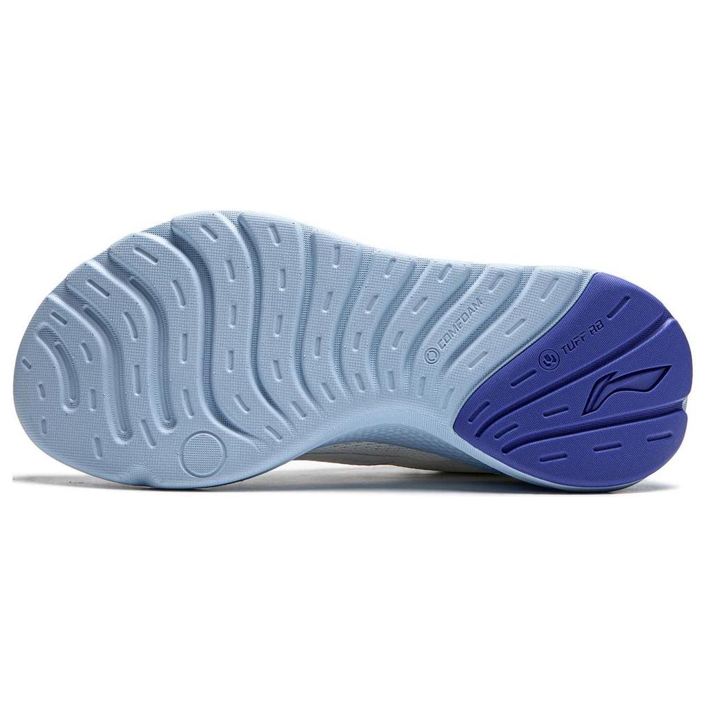 Li Ning Cushioning, Wear Resistant Low Top Casual Shoes Women's White Blue AGLU260-2