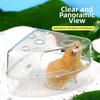 Cheese Shape Hamster Sand Bath Box Plastic Small Animal Bathtub Hamster Litter Box  for Small Pets