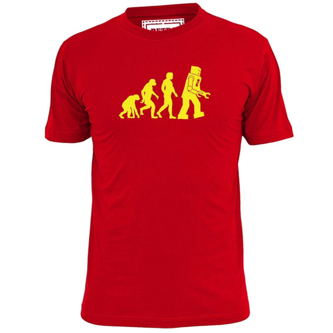 Mens Evolution Of Robot T shirt Big Bang Theory Sheldon 2XL