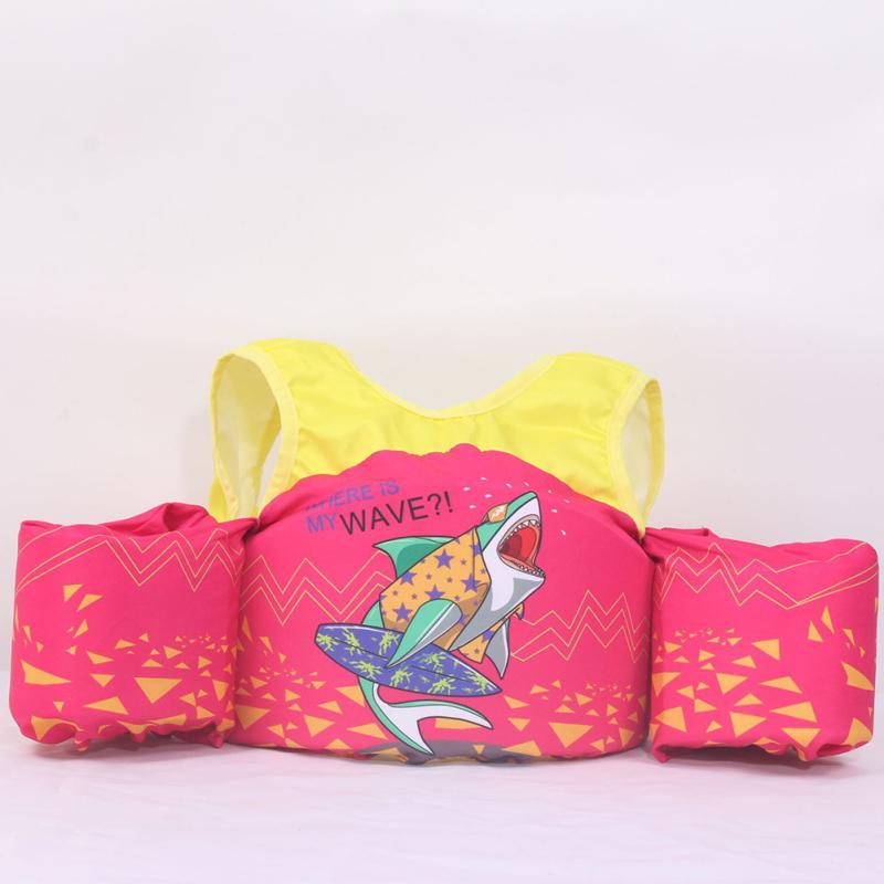 Children Life  Vest  With  Arm  Ring Portable Buoyancy  Jacket Swimwear Safety Suit For Swimming