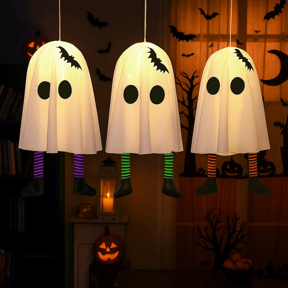 Luminous Halloween Hanging Ghost Floating Specter Ceiling Hanging  Outdoor