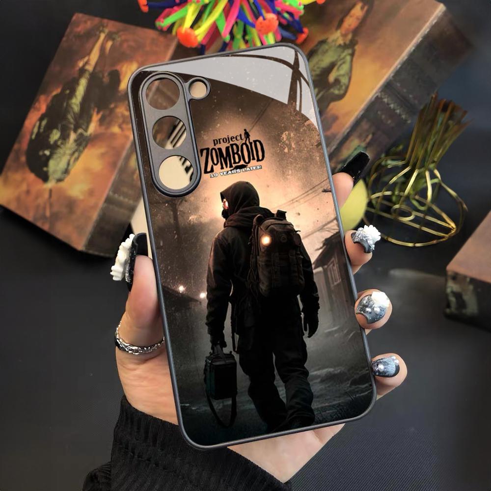 

Project Zomboid Game Phone Case for Samsung Galaxy S24 S23 S22 S21 S20 A24 A34 A54 A53 Note20 M54 Fe Ultra Plus Glass Samsung s23ultra