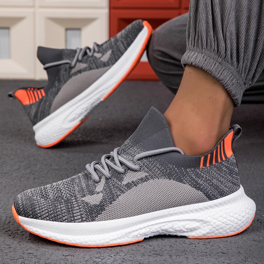 Running Shoes Men Mesh Lightweight Breathable Flat Sneakers Summer Footwear 2025 Trendy Outdoor Gym Jogging Shoes for Men