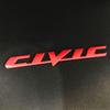 3D Metal CIVIC Logo Letters Car Trunk Emblem Fender Badge Decal Sticker For Honda Civic Fender Trunk Badge Exterior Accessories