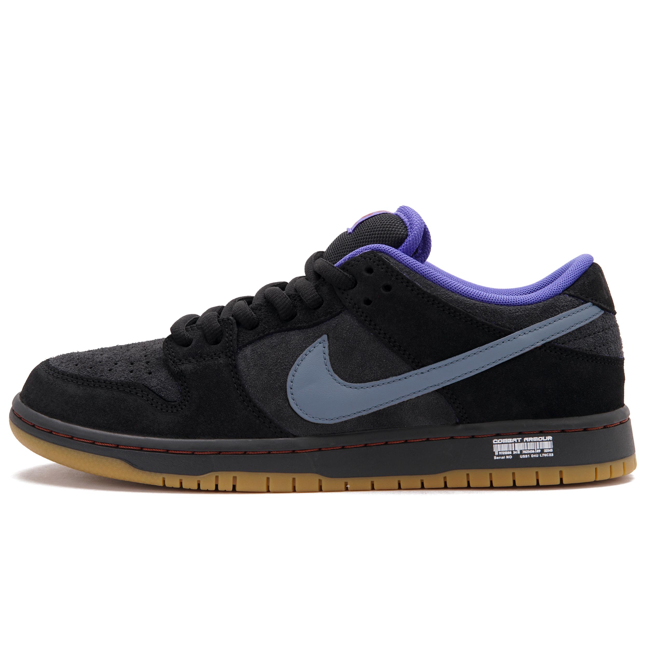 

Nike Dunk SB Black Hole D Abrasion Resistant Low top Skateboard Shoes Unisex Black Purple HQ1625-500(Team734-D) 44