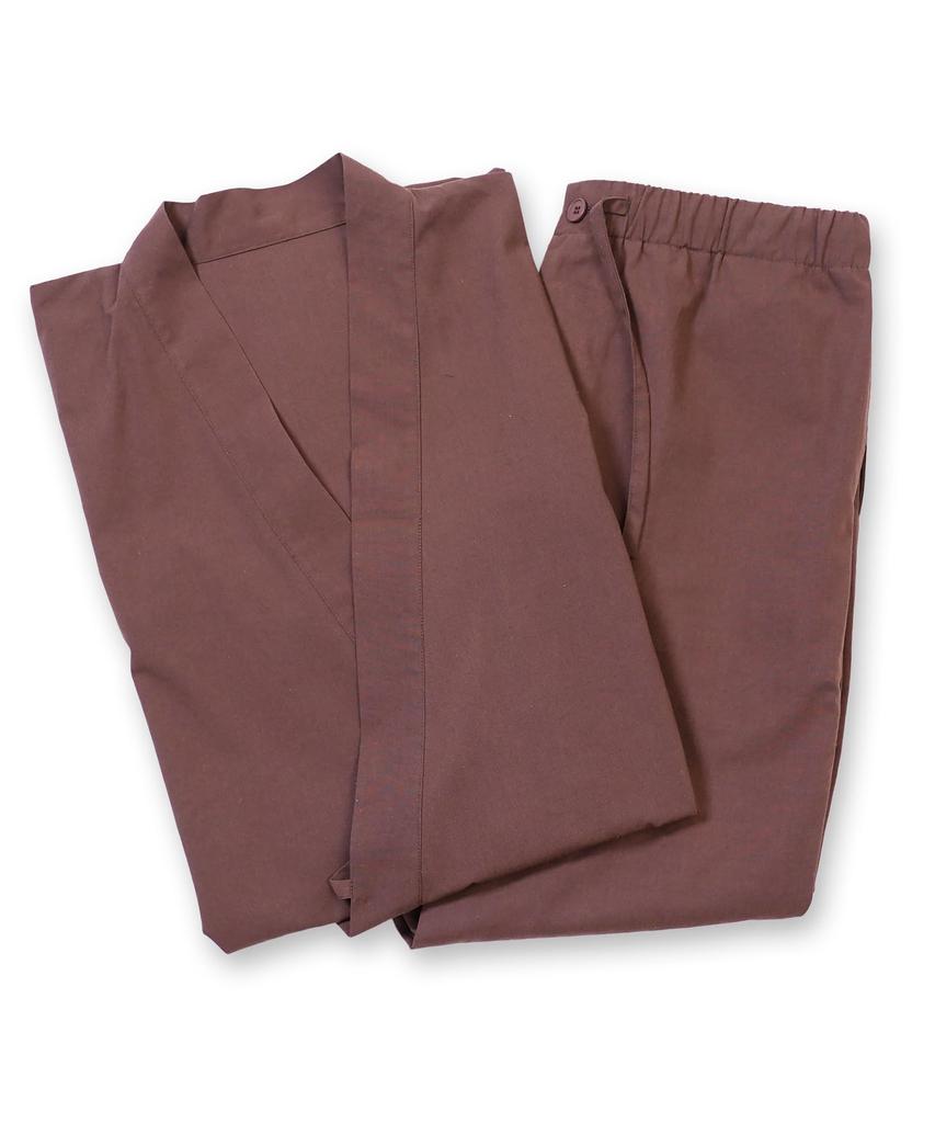 Shop Samue Size Solid All Navy Simple [JIGGYS SHOP] Ziggy's L, Brown, Washable, Workwear, Kimono, Cotton, Pajamas, Loungewear, One-Mile Wear,