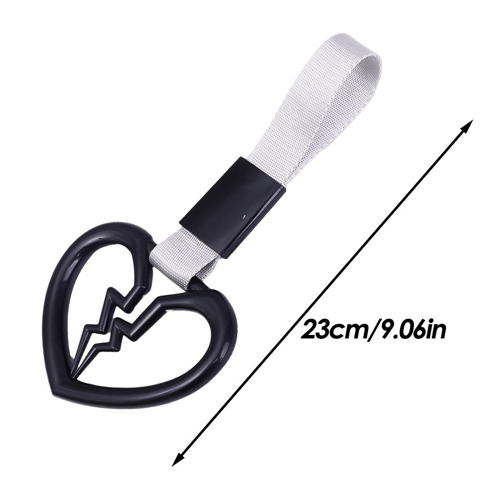 Broken Heart Shape Decorative Car Anti-static Tape Drift Warning Ring Handle Car Front and Rear Bumper Supplies Auto Accessories