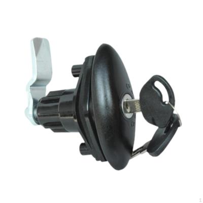 Trava de porta de RV com fechadura de cabine multifuncional com chaves Kit de entrada universal para campistas