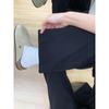 New Plus Size Black Wide Leg High Waist Jeans for Women - Slimming, Loose Drapey Fit, Autumn Wear