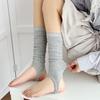 Ballet-Style Over-the-Knee Thin Summer Socks for Women - Solid Color, Calf-Slimming, Double-Needle Scrunch Design