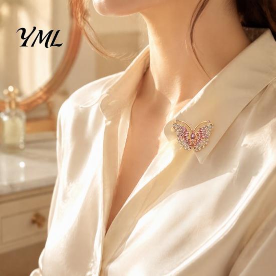 Alloy Insect Pin Rhinestone Butterfly Brooch for Women, Vintage Lapel Pin, Daily Wear Decorative Accessory Clothes Scarf Shawl Dress Bag Clothing