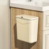 Yousheng Kitchen Compost Bin with Lid Wall Mounted Garbage Can Bathroom Kitchen Waste Basket Bin Hanging Trash Can for Countertop or Under Sink