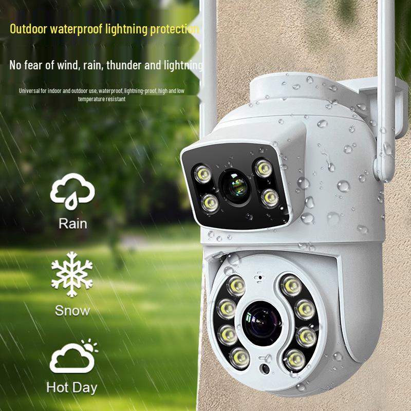 Tuya Graffiti Dualband KI Smart WiFi Kamera: HD, Fernüberwachung per Mobilgerät, Wasserdicht