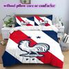 France Football Soccer Pattern Bedding,Quilt Set Quilt Cover Pillowcase Home Birthday Gift (1*duvet Cover+2*pillowcase,without Core)