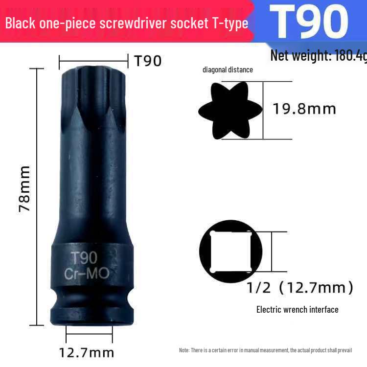 12-Punkt Torx Sechskant-Steckschlüsselsatz für pneumatische und elektrische Schlagschrauber – Schraubendreherbits für die Autoreparatur