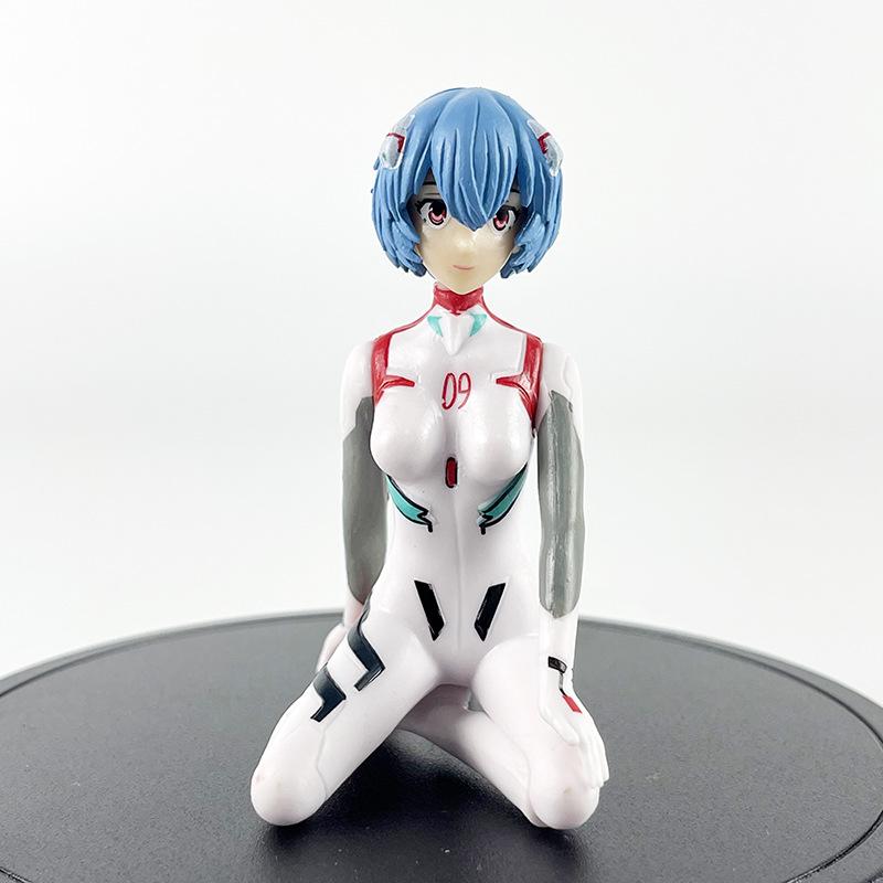 EVA Asuka Rei Mari Figuren Set 3 Stück Neon Genesis Evangelion Anime PVC Actionfiguren Spielzeug für Fans Geschenk Heim Schreibtisch Dekoration