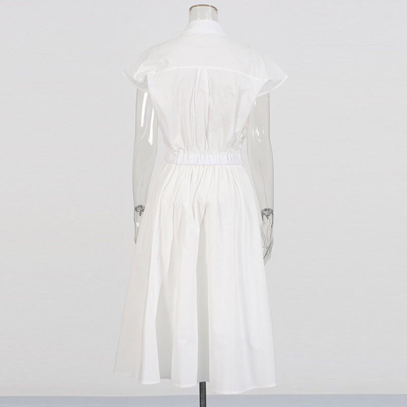 French Retro Women's Clothing Suit Lapel Short-sleeved Single-breasted Top Embroidered Hollow Skirt Women