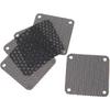 5PCS PVC Fan Dust Filter PC Dustproof for Case Cuttable Computer Mesh Cover 40mm Mesh Black