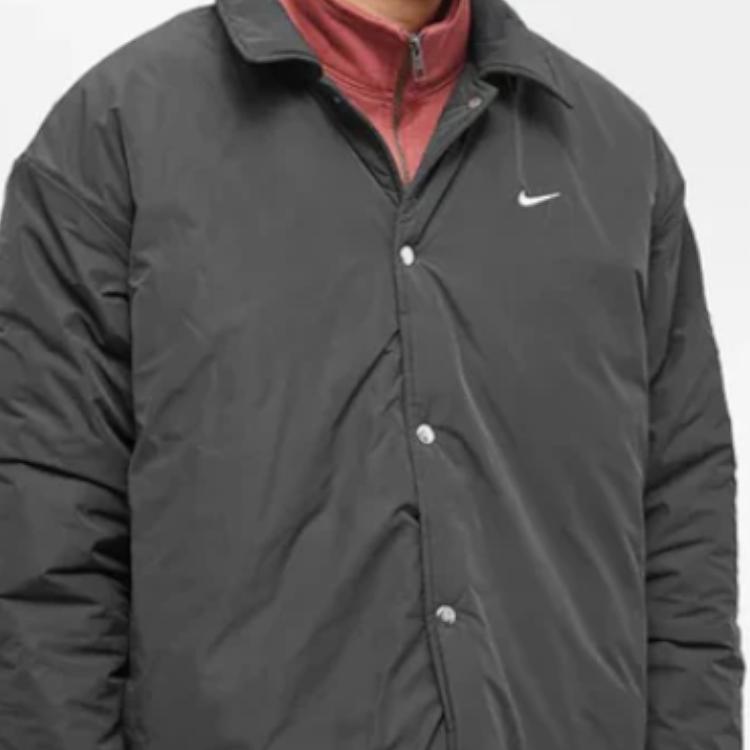 Nike Solid Color Logo Polo Jacket Men jackets Black DV9902-010