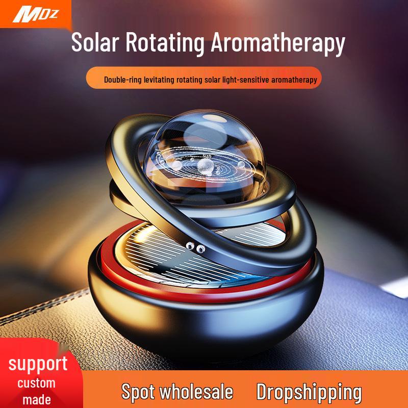Interstellar Suspension Solar Car Air Freshener - Aluminum Alloy Perfume Ornament