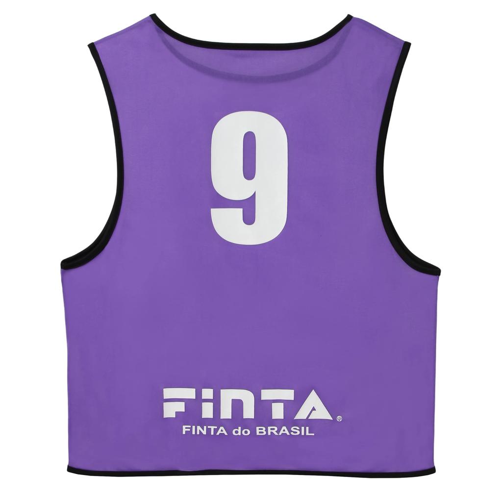 FINTA Soccer/Futsal Bibs, Game Vest, Junior Size, 10-Pack, FT6555 (8100) Purple