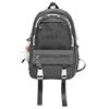Schoolbag backpack solid color trendy brand men's and women's travel large-capacity backpack junior high school students lightweight simple casual 