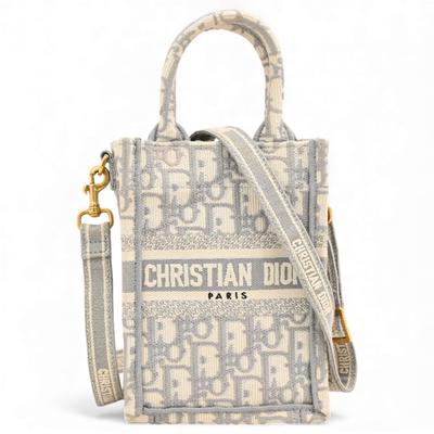 Auth DIOR Oblique Book Tote Mini Taška na telefon 2WAY Taška přes rameno di79100ku Použitá