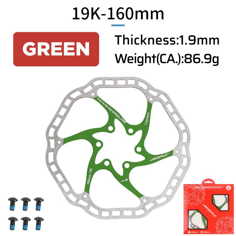 6-Bolt Bicycle Disc Brake Rotor Hydraulic Disc Brake 160/180 Ultra-Light High Strength Heat Dissipation Rotor for MTB Road Bike