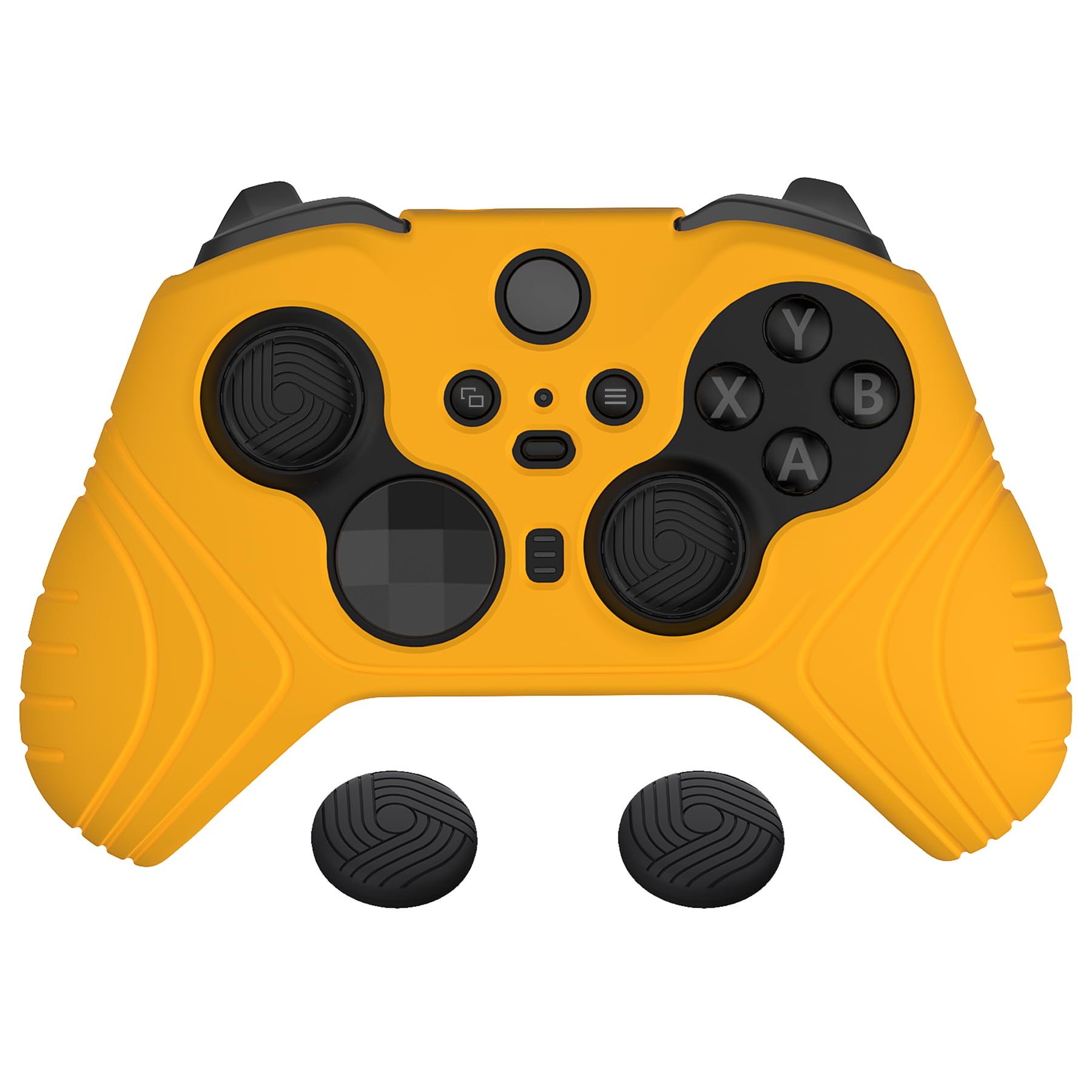 

PlayVital Protective Cover for Xbox Elite Wireless Controller Series 2 Core, Includes Soft Rubber Skin and Thumbstick Cap Covers (Yellow)