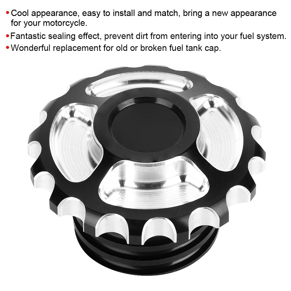 Motorcycle CNC Aluminum Gas Fuel Tank Cover Cap  Modified Accessory Fit for 883 1200 48