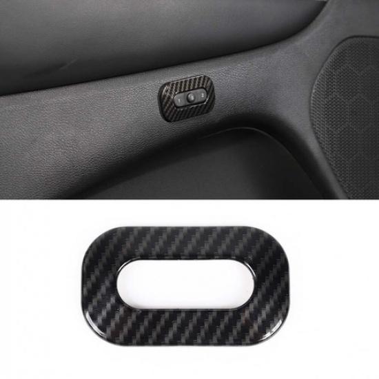Carbon Fiber Seat Switch Memory Button Adjust Cover For Grand Cherokee 2011-