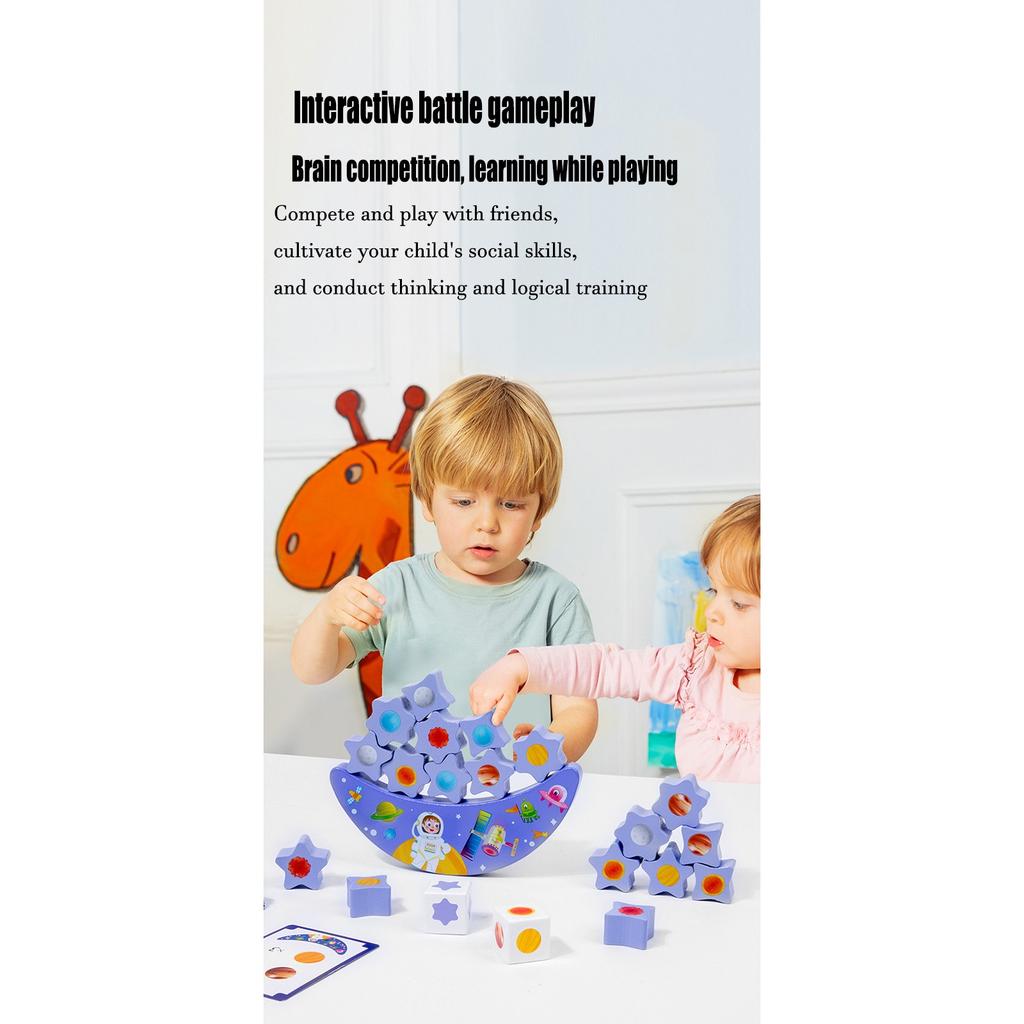 Planet Star Sky Balance Building For Early Education And Brain Development, Suitable For Children, Helps To Fine Motor Skills - Sorting And
