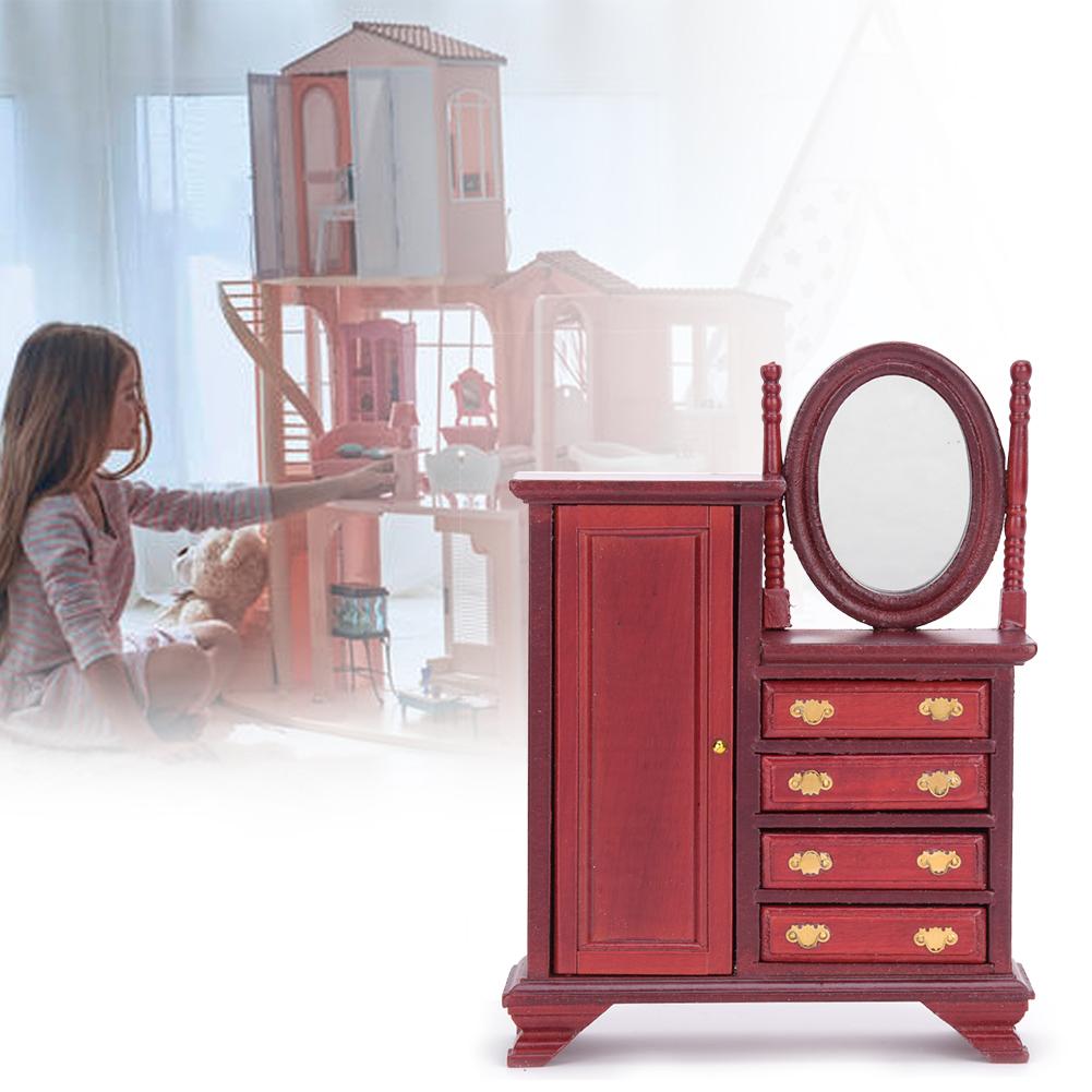 1:12 Doll House Miniature Sitting Room Dressing Table Dollhouse Decoration AccessoriesDressing Table Model