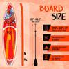 FunWater 11'6" Classic SUP Board Set – 8kg, 150kg Capacity, 15cm Thick – Incl. Paddle, Pump, Backpack – Koi Red - SUPFR01E