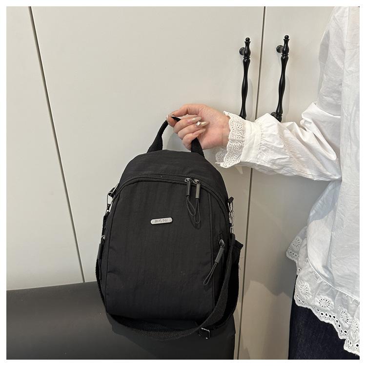 Lightweight Polyester Backpack Large Capacity Commute Travel Bag Multi Carry Style Shoulder Handbag for Women