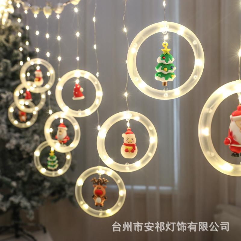 LED Star String Lights - Christmas Curtain Lights & Twinkling Ambiance Decoration for Rooms