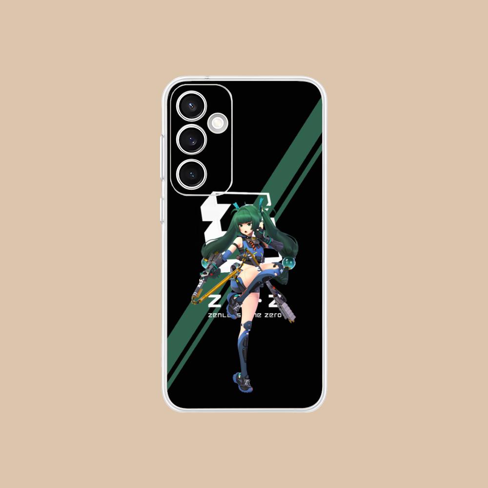 Zenless Zone Zero QingYi Phone Case for Samsung Galaxy S25 S24 S23 S22 S21Plus FE Ultra Clear Colorful Cover Pretty Cellphones