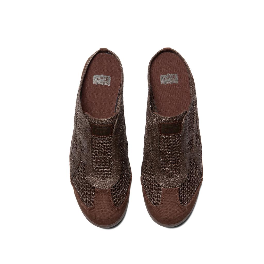 ONITSUKA TIGER Mexico 66 Sabot Breathable Trendy Casual Open-Toe Slippers Unisex Slippers Dark-Brown 1183C123-202